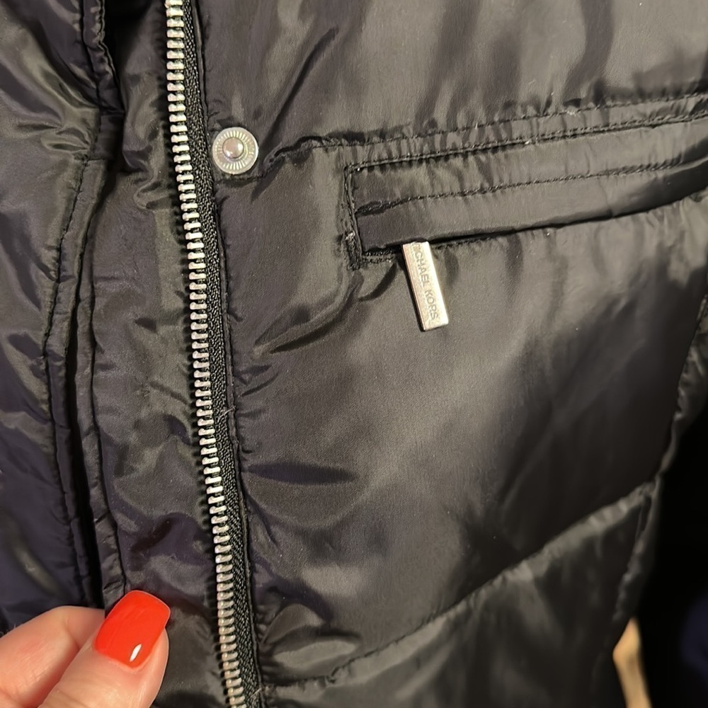 Michael by Michael Kors Black Down Coat - Picture 2 of 5